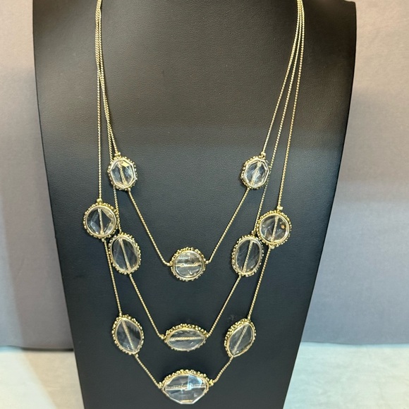 Chico's Jewelry - Chico's Gold and Silver Triple Strand Necklace